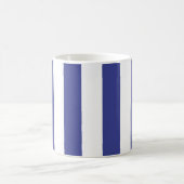 Blaue und weiße Streifen Kaffeetasse (Mittel)