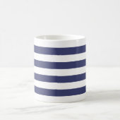 Blaue und weiße Streifen Kaffeetasse (Mittel)