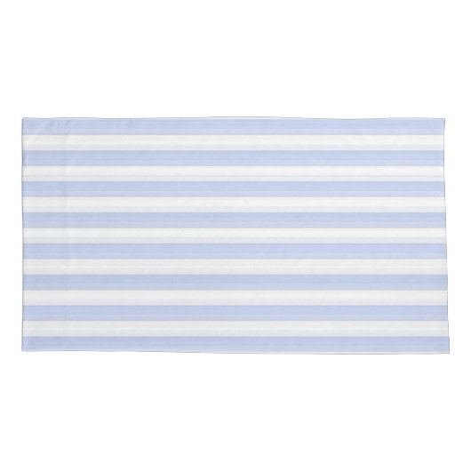 Blaue und weiße Streifen Kissenbezug (Rückseite)