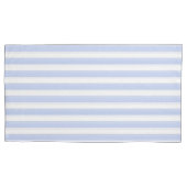 Blaue und weiße Streifen Kissenbezug (Vorderseite)