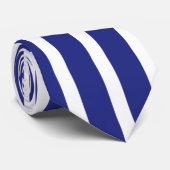 Blaue und weiße Streifen Krawatte (Gerollt)