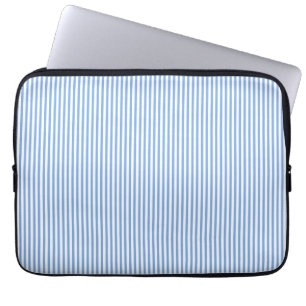 Blaue und weiße Streifen Laptopschutzhülle