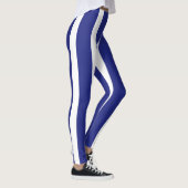 Blaue und weiße Streifen Leggings (Rechts)