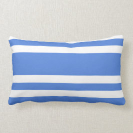 Blaue und weiße Streifen Lendenkissen