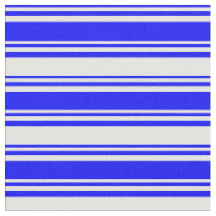 Blaue und weiße Streifen/Linienmuster Stoff
