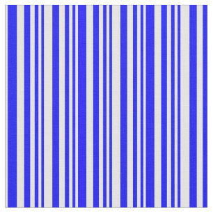 Blaue und weiße Streifen/Linienmuster Stoff