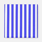 Blaue und weiße Streifen Magnet (Vorne)