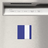 Blaue und weiße Streifen Magnet (In Situ (Geschirrspüler))