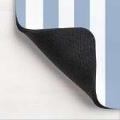 Blaue und weiße Streifen-Mauspad Mousepad (Ecke)