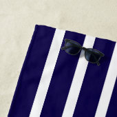 Blaue und weiße Streifen mit Anker Strandtuch (Beispiel)
