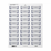 Blaue und weiße Streifen Moderne gestreifte Einlad (Vorne)