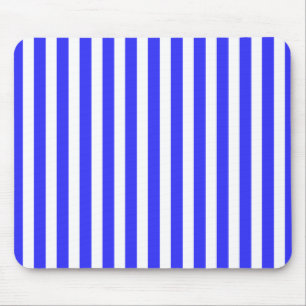 Blaue und weiße Streifen Mousepad