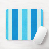 Blaue und weiße Streifen Mousepad (Mit Mouse)