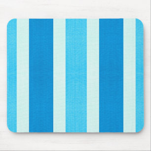 Blaue und weiße Streifen Mousepad