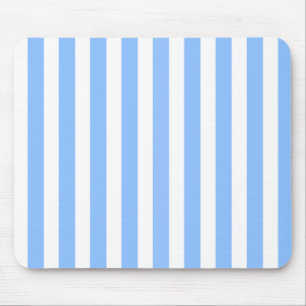 Blaue und weiße Streifen Mousepad