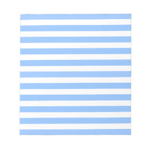 Blaue und weiße Streifen Notizblock
