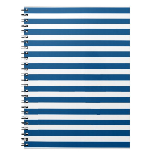 Blaue und weiße Streifen Notizblock (Vorderseite)