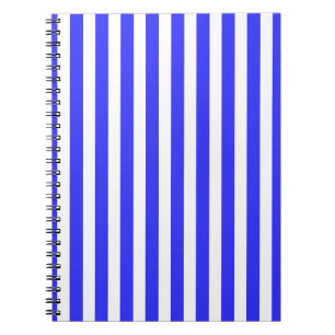 Blaue und weiße Streifen Notizblock