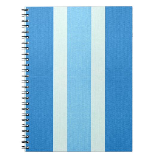 Blaue und weiße Streifen Notizblock (Vorderseite)