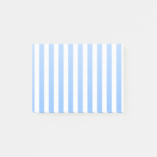 Blaue und weiße Streifen Post-it Klebezettel