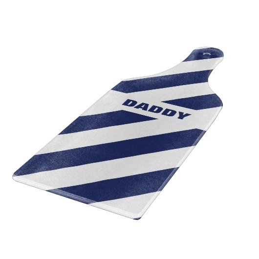 Blaue und weiße Streifen Schneidebrett (Ecke)