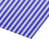 Blaue und weiße Streifen Schneidebrett (Ecke)