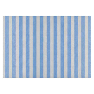 Blaue und weiße Streifen Schneidebrett