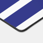Blaue und weiße Streifen Schreibtischunterlage (Ecke)