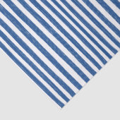 Blaue und weiße Streifen Seidenpapier (Detail)