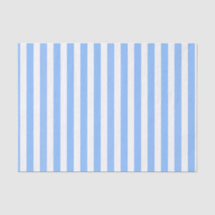 Blaue und weiße Streifen Seidenpapier