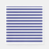 Blaue und weiße Streifen Serviette (Vorderseite)