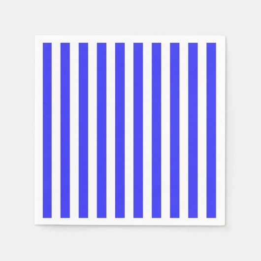 Blaue und weiße Streifen Serviette (Vorderseite)