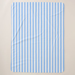 Blaue und weiße Streifen Sherpadecke