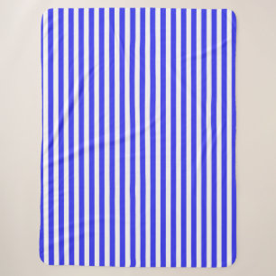 Blaue und weiße Streifen Sherpadecke