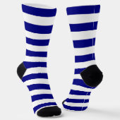 Blaue und weiße Streifen Socken (Gewinkelt)