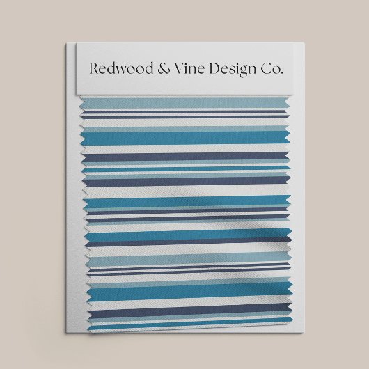 Blaue und weiße Streifen Stoff