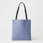 Blaue und weiße Streifen Tasche (Vorderseite)