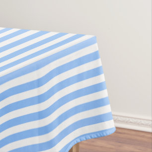Blaue und weiße Streifen Tischdecke