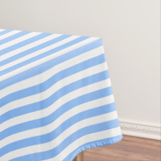 Blaue und weiße Streifen Tischdecke