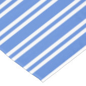 Blaue und weiße Streifen Tischdecke (Schrägansicht)