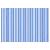 Blaue und weiße Streifen Tischdecke (Vorderseite (Horizontal))