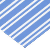 Blaue und weiße Streifen Tischdecke (Schrägansicht)