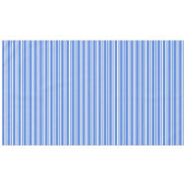 Blaue und weiße Streifen Tischdecke (Vorderseite (Horizontal))