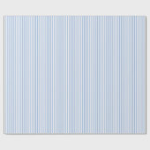 Blaue und weiße Streifen, Umhüllungspapier Geschenkpapier (Flach)