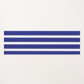Blaue und weiße Streifen Yogamatte (Vorderseite (Horizontal))