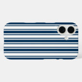 Blaue und weiße Süßigkeiten Case-Mate iPhone Hülle (Rückseite (Horizontal))