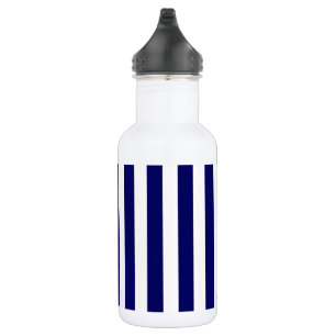 Blaue und weiße Süßigkeiten Edelstahlflasche