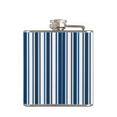Blaue und weiße Süßigkeiten Flachmann (Rückseite)