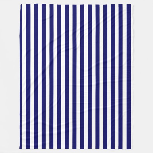 Blaue und weiße Süßigkeiten Fleecedecke (Vorderseite)