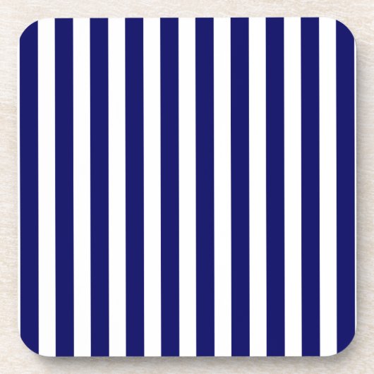 Blaue und weiße Süßigkeiten Getränkeuntersetzer (Vorderseite)